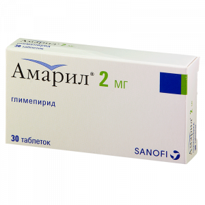 Купить Амарил таблетки 2мг №30 (Sanofi-Aventis)