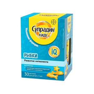 Купить: Супрадин Кидс Рыбки 4 г 30 шт пастилки жевательные