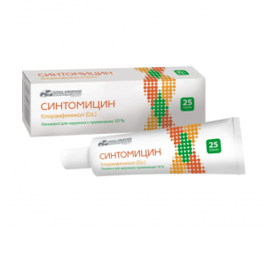 Купить: Синтомицин 10 % 25 г линимент