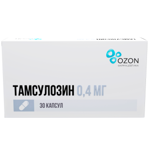 Купить Тамсулозин 0,4 мг 30 шт капсулы с пролонгированным высвобождением