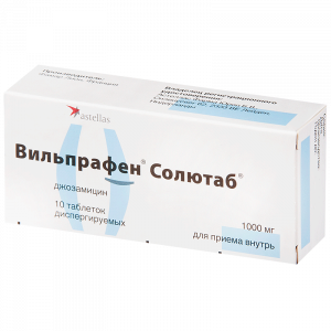 Купить: Вильпрафен Солютаб 1 г 10 шт таблетки диспергируемые