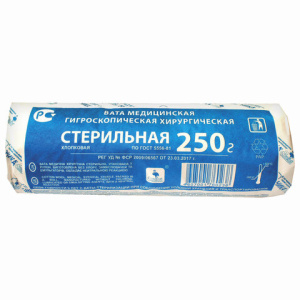 Купить: Вата хирург Розовый Фламинго 250г стерил