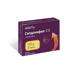 Купить: Силденафил-СЗ 100 мг 4 шт гранулы для приема внутрь саше