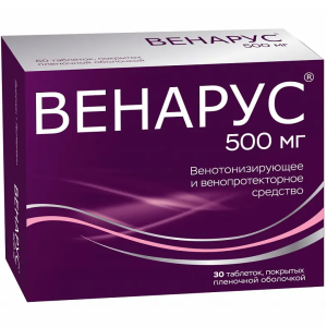 Купить: Венарус 500 мг 30 шт таблетки покрытые оболочкой