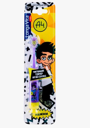 Купить: Longa Vita F-04 щетка зубная мигающая с присоской от 3-х лет Влад А4