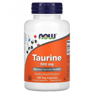 Купить: Now Foods Taurine 750 мг 100 шт капсулы