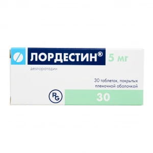Купить Лордестин 5 мг 30 шт таблетки покрытые пленочной оболочкой