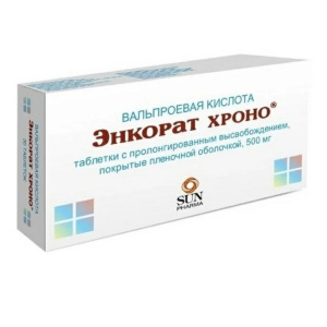 Купить Энкорат Хроно 500 мг 30 шт таблетки с пролонгированным высвобождением покрытые пленочной оболочкой