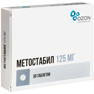 Купить: Метостабил 125 мг 30 шт таблетки покрытые пленочной оболочкой
