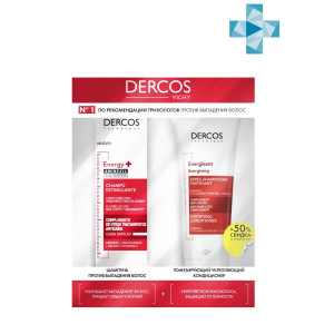 Купить: Vichy Dercos Aminexil 200 мл шампунь тонизирующий + 200 мл кондиционер тонизирующий