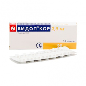 Купить: Бидоп Кор 2,5 мг 28 шт таблетки