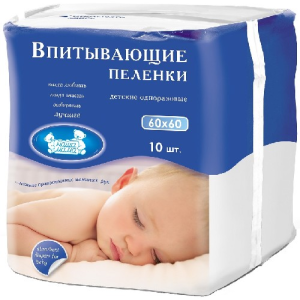 Купить: Milly Tilly 60 см х 60 см 10 шт пеленки медицинские одноразовые впитывающие