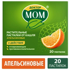 Купить Доктор Мом 20 шт пастилки апельсин