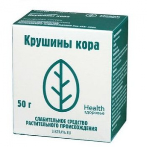 Купить: Крушина кора пач 50г (Здоровье)