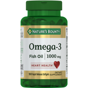 Купить: Nature's Bounty Рыбий жир 1000 мг Омега-3 50 шт капсулы