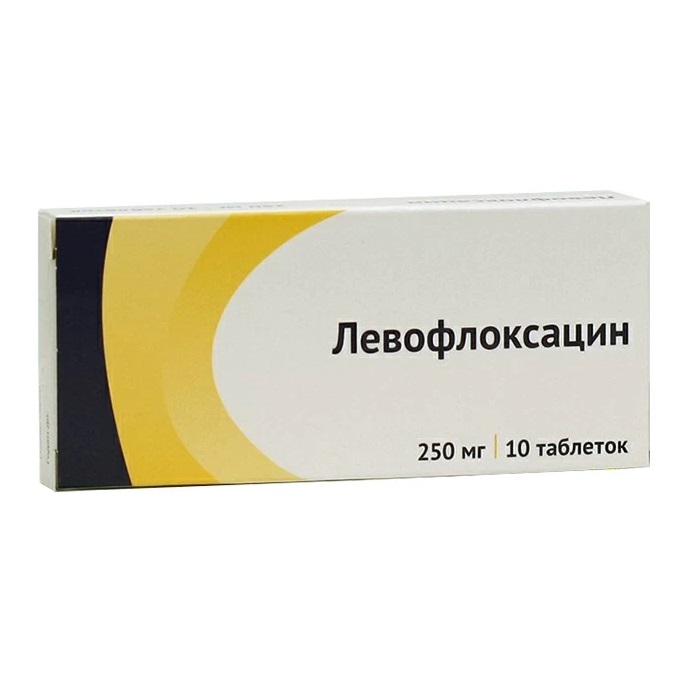 Купить Левофлоксацин таблетки ппо 250мг №10