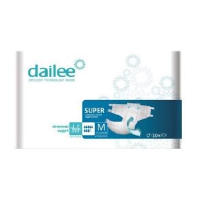 Купить: Dailee super подгузники для взрослых с тяжелой степенью недержания р.M №30