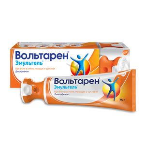 Купить: Вольтарен Эмульгель 1% 75 г  гель для наружного применения