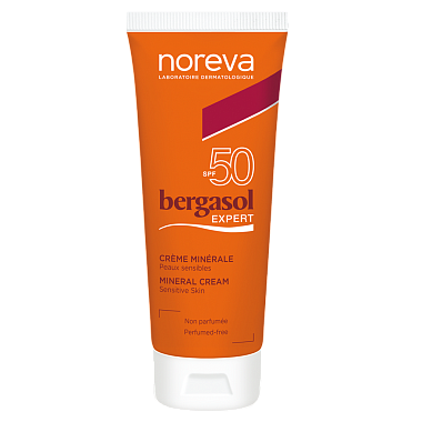Купить Noreva Bergasol Expert SPF-50 40 мл крем для лица минеральный солнцезащитный
