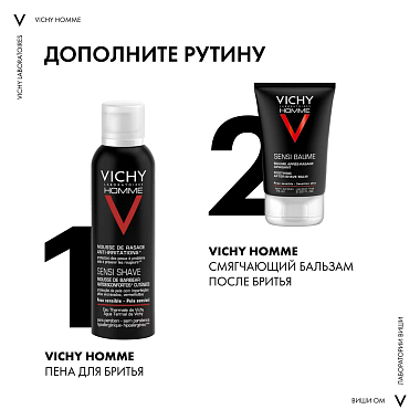 Купить Vichy Homme 75 мл бальзам смягчающий после бритья с минералами