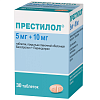 Купить Престилол 5 мг + 10 мг 30 шт таблетки покрытые пленочной оболочкой