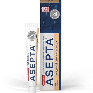 Купить Asepta 10 г гель для десен прополис