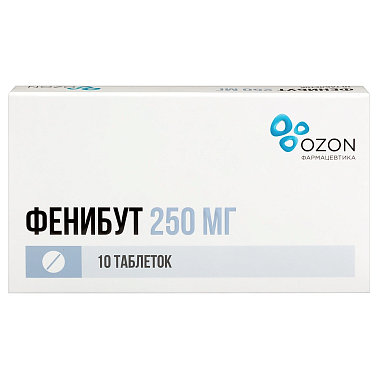 Купить Фенибут 250 мг 10 шт таблетки