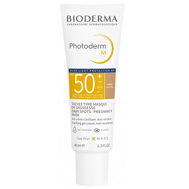 Купить Bioderma Photoderm M Golden SPF50+ 40 мл крем-гель солнцезащитный темный оттенок