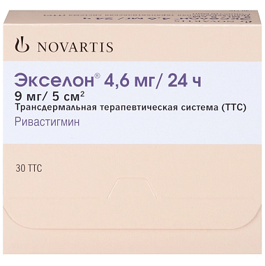 Купить Экселон 4,6 мг/24 ч 30 шт трансдермальная терапевтическая система