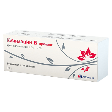 Купить Клиндацин Б пролонг 2 % + 2 % 19 г крем вагинальный туба