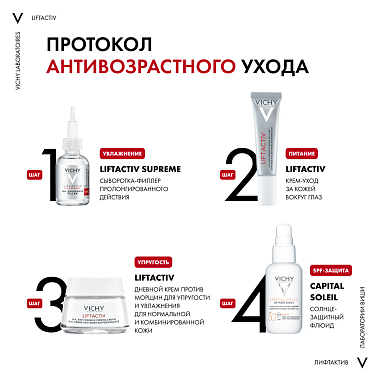 Купить Vichy Liftactive Supreme 50 мл крем против морщин для нормальной и комбинированной кожи