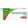 Купить Карведилол-Тева 6,25 мг 30 шт таблетки