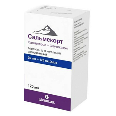 Купить Сальмекорт аэроз д/инг доз 25мкг+125мкг 120ДОЗ