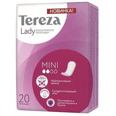 Купить Tereza Lady прокладки 20 шт урологические одноразовые мини