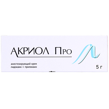 Купить Акриол Про 2,5% + 2,5% 5 г крем для местного и наружного применения