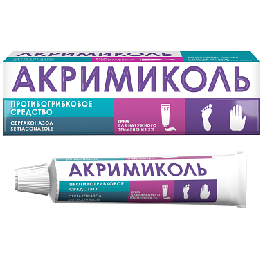 Купить Акримиколь 2% 15 г крем для наружного применения