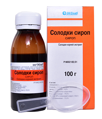 Купить Солодки корень 100 мл сироп