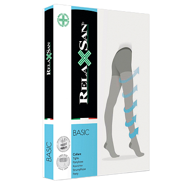 Купить Relaxsan колготки Collant 140 Plus размер 4 1 класс компрессии чёрные