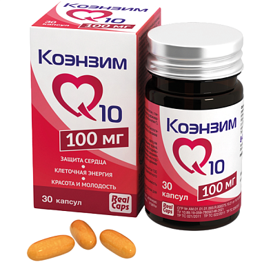 Купить Коэнзим Q-10 100 мг 30 шт капсулы