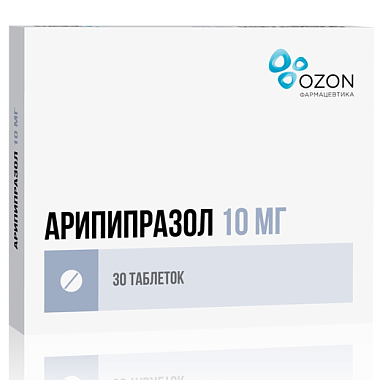 Купить Арипипразол 10 мг 30 шт таблетки
