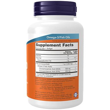 Купить Now Foods DHA (Омега-3) 500 мг 90 шт капсулы