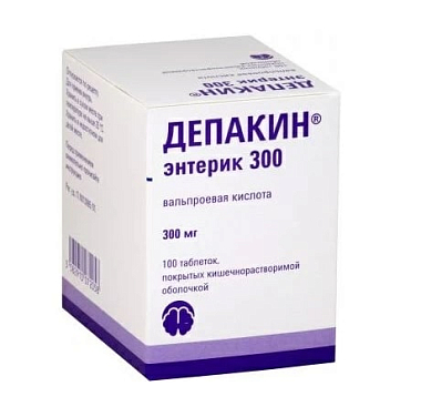 Купить Депакин Энтерик 300 100 шт таблетки покрытые оболочкой кишечнорастворимые
