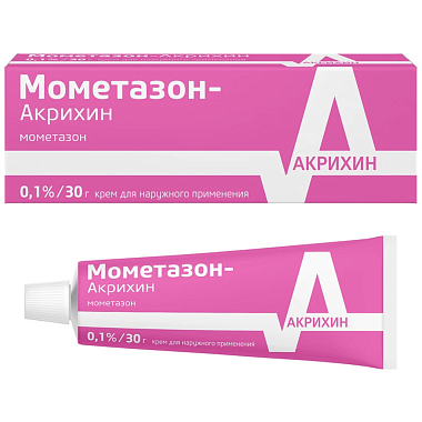 Купить Мометазон-Акрихин 0,1% 30 г крем для наружного применения