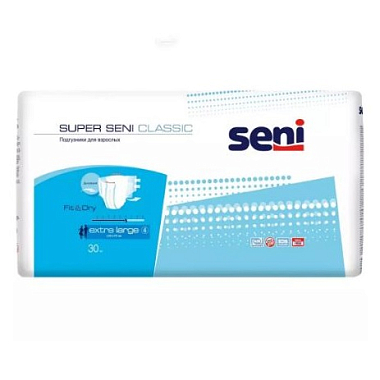 Купить Seni Super 30 шт подгузники размер XL