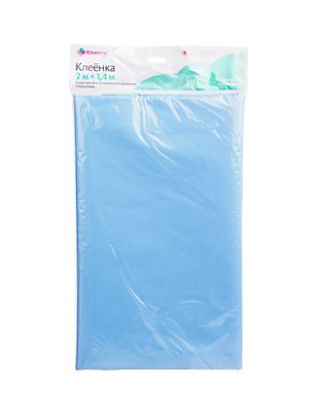 Купить Клинса 2 м х 1,4 м клеенка подкладная ПВХ с покрытием голубая