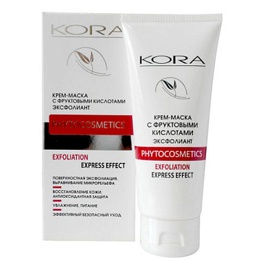 Купить Kora 100 мл крем-маска эксфолиан фруктовые кислоты