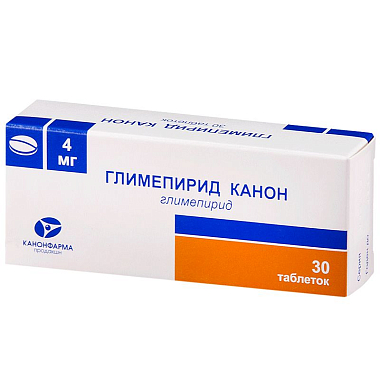 Купить Глимепирид Канон таб 4мг №30