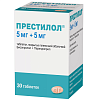 Купить Престилол 5 мг + 5 мг 30 шт таблетки покрытые пленочной оболочкой