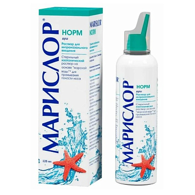 Купить Марислор Норм 125 мл раствор для интраназального введения стерильный изотонический душ