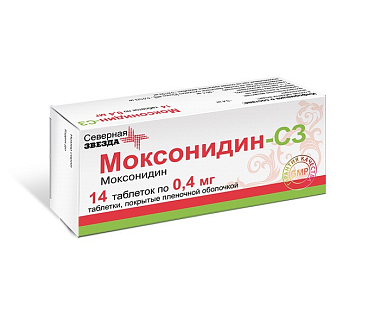 Купить Моксонидин-СЗ таб ппо 400мкг №14